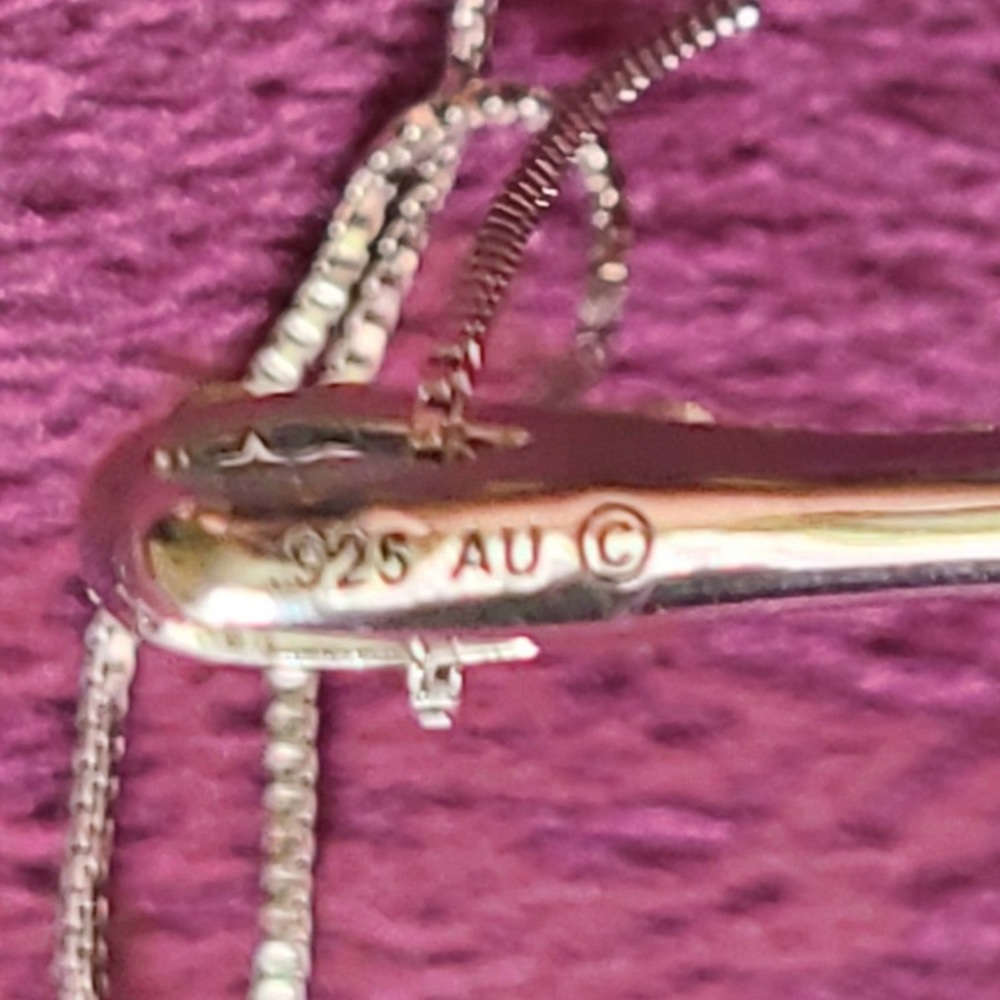 NWOT Sterling Silver /Swarovski Crystal Teardrop Pendant - Picture 7 of 7
